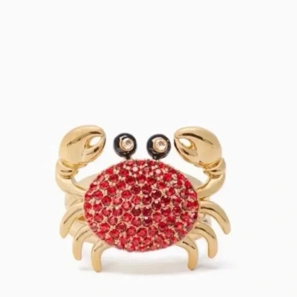 Kate Spade Shore Thing Crab Ring size 6 - Picture 6 of 6